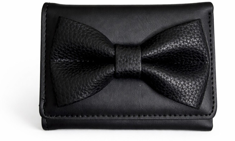 All about her Women Trendy, Casual, Travel Black Artificial Leather Wallet(5 Card Slots)