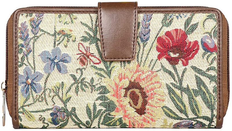 The CLOWNFISH Women Casual Multicolor Fabric Wallet(12 Card Slots)