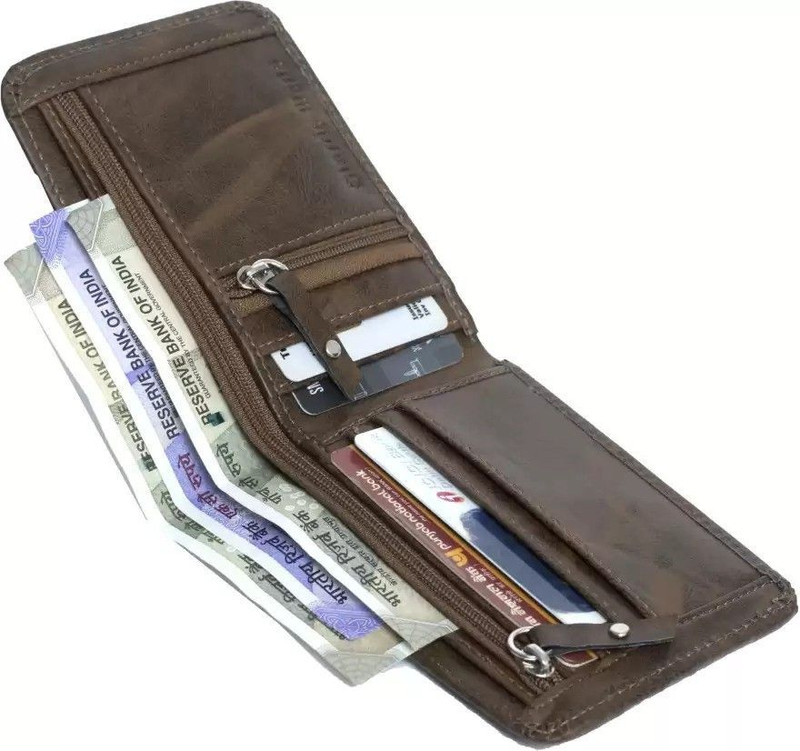 Shiv Girls Casual, Evening/Party, Formal, Travel, Trendy Brown Aluminium Wallet(5 Card Slots)