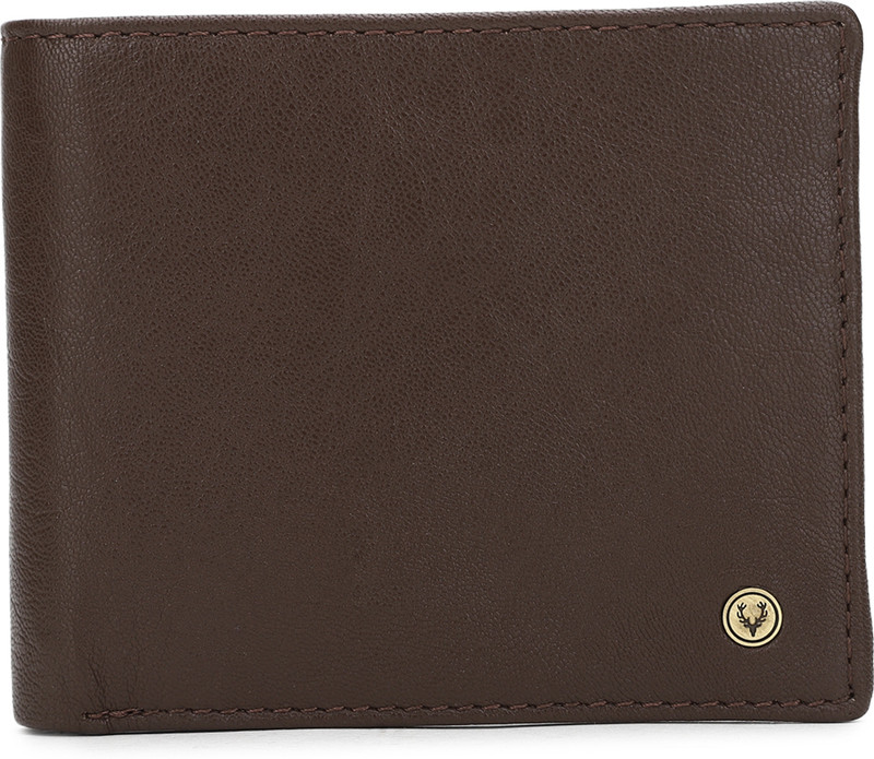 G & H Men Formal, Travel Brown Genuine Leather Wallet(12 Card Slots)