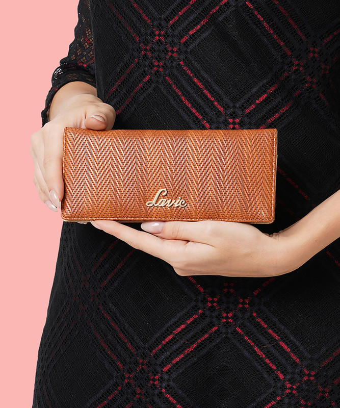LAVIE Women Casual Tan Artificial Leather Wallet(12 Card Slots)