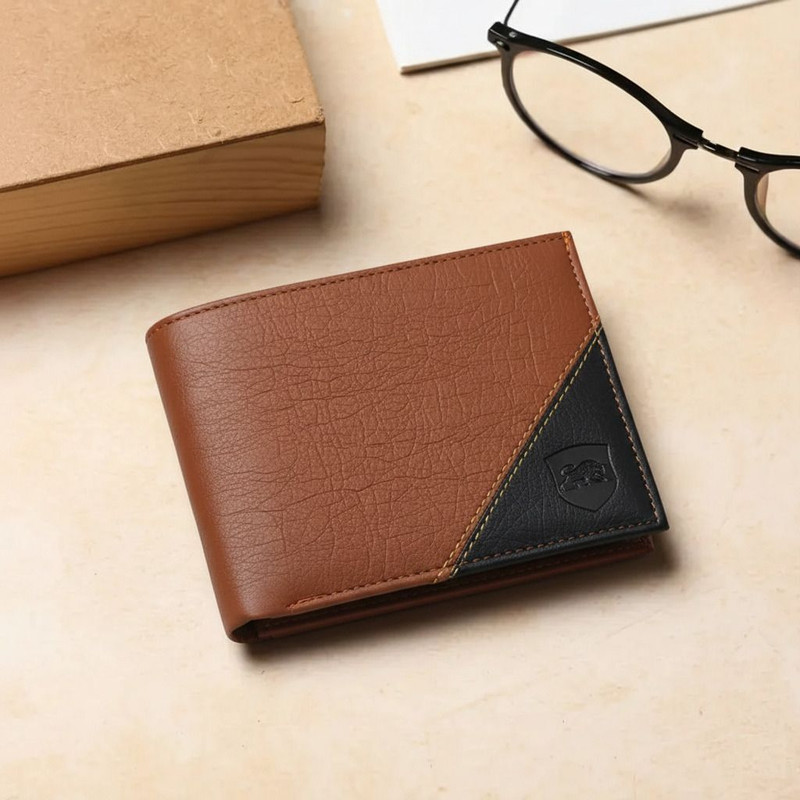 SAMTROH Men Casual, Formal, Travel, Trendy Black, Brown Artificial Leather Money Clip(6 Card Slots)