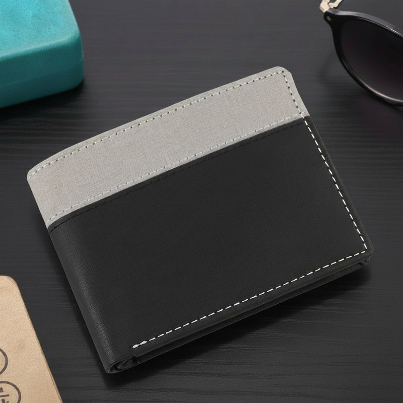 SunShopping Men Formal, Casual, Evening/Party, Trendy Tan Artificial Leather Wallet(10 Card Slots, Pack of 2)