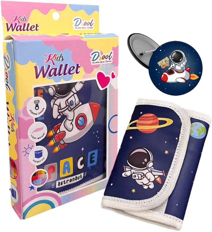 Le Delite Boys Trendy Blue Artificial Leather Wallet(1 Card Slot)