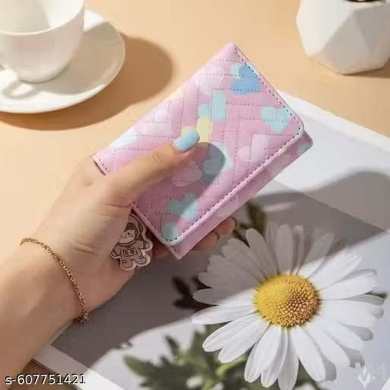 TERMINAX Women Trendy, Casual Pink Artificial Leather Wallet(6 Card Slots)