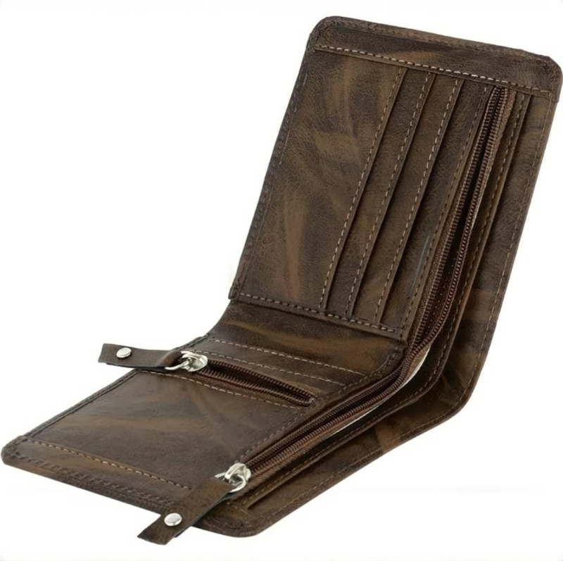 WILDAUK Men Brown Artificial Leather Wallet(11 Card Slots)