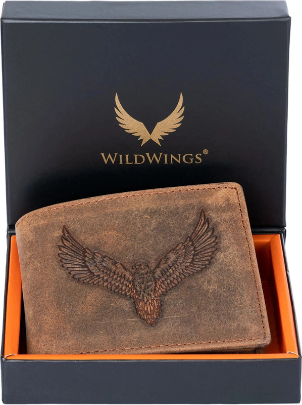 ABOOST Men Casual, Formal, Evening/Party, Travel, Trendy Brown Genuine Leather Wallet(5 Card Slots)