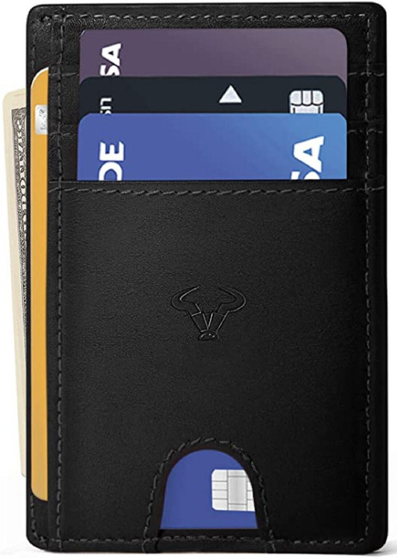 SYGA Women Casual Brown Genuine Leather Card Holder(9 Card Slots)