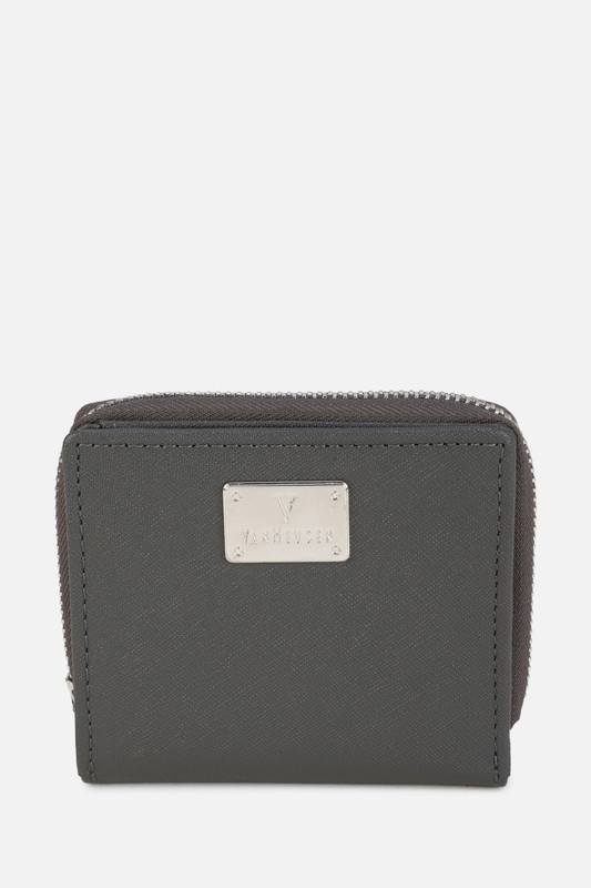 VAN HEUSEN Women Casual Grey Genuine Leather Wallet(6 Card Slots)