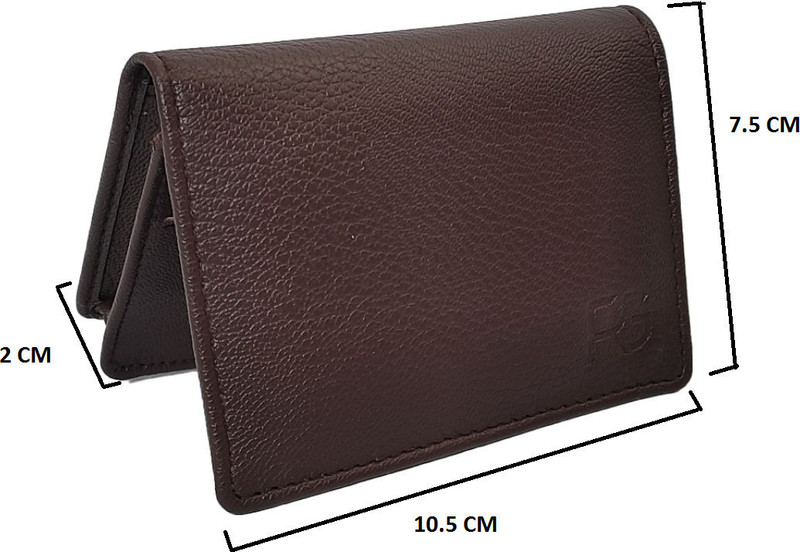 RAGE GAZE Men Brown Artificial Leather Card Holder(8 Card Slots)