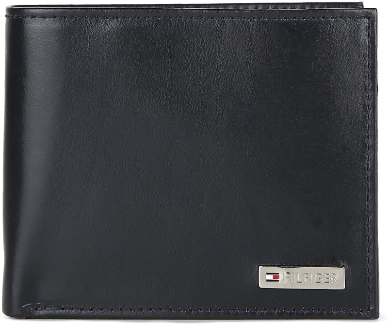 TOMMY HILFIGER Men Casual Black Genuine Leather Wallet(4 Card Slots)