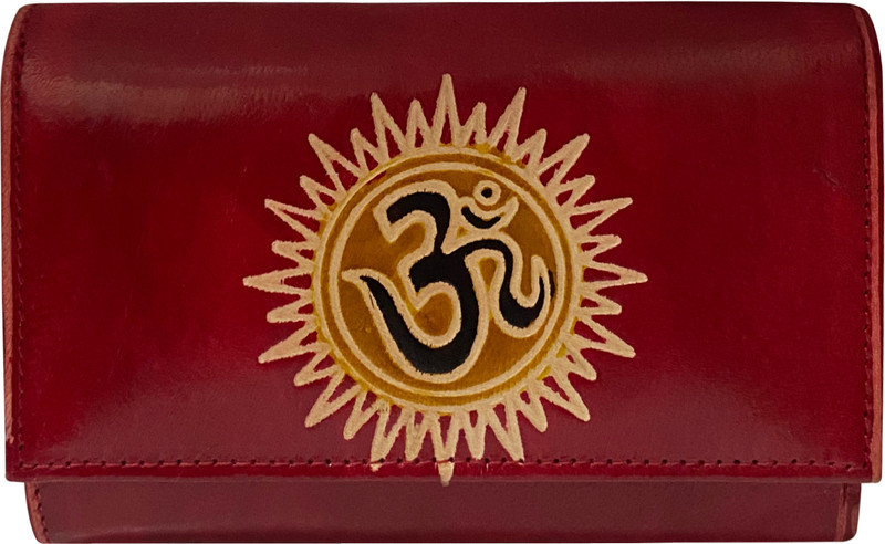 KUBER INDUSTRIES Women Casual Red Genuine Leather Wallet(8 Card Slots)