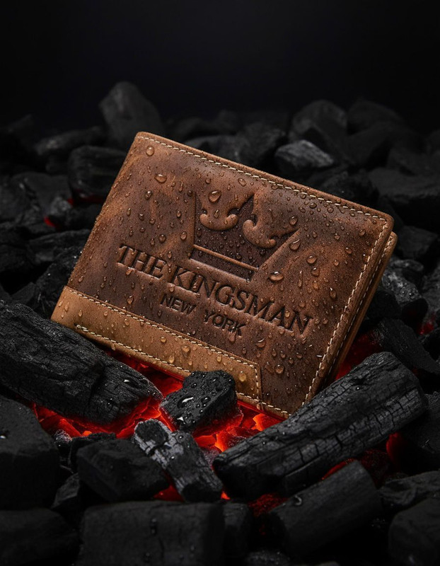 THE KINGSMAN NEWYORK Men Brown Genuine Leather Wallet(7 Card Slots)