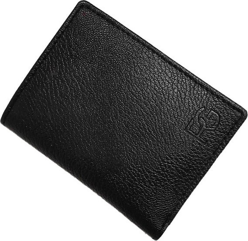 HIDEFLIX Men Black Artificial Leather Card Holder(8 Card Slots)