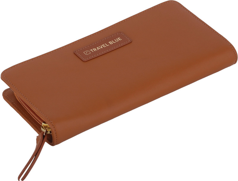 The Junket Women Casual Blue Artificial Leather, Canvas Wallet(5 Card Slots)