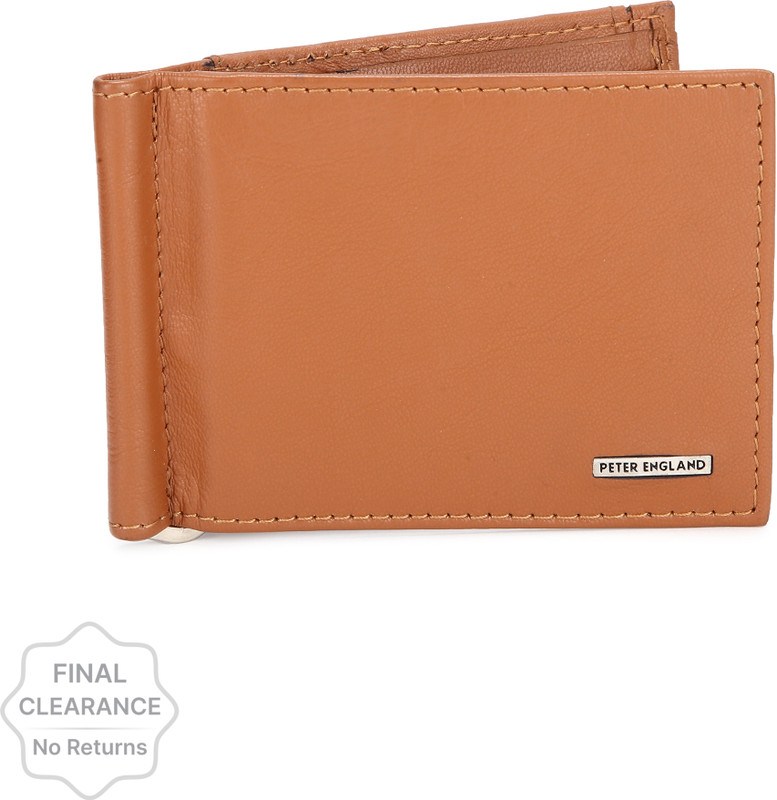 PETER ENGLAND Men Tan Genuine Leather Wallet