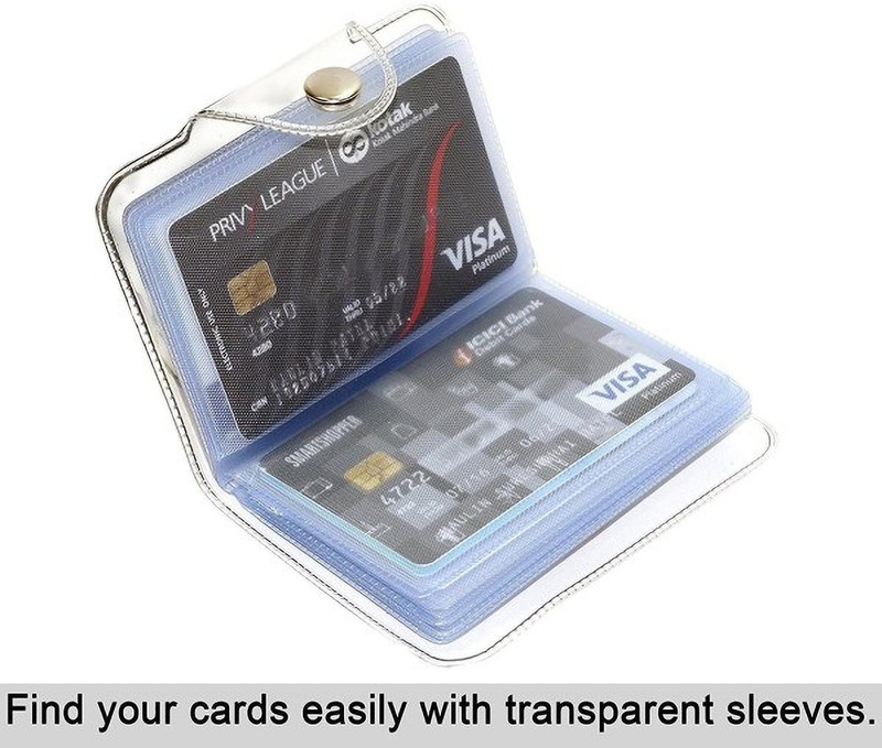 Samthroh Men & Women White Plastic Card Holder(10 Card Slots)