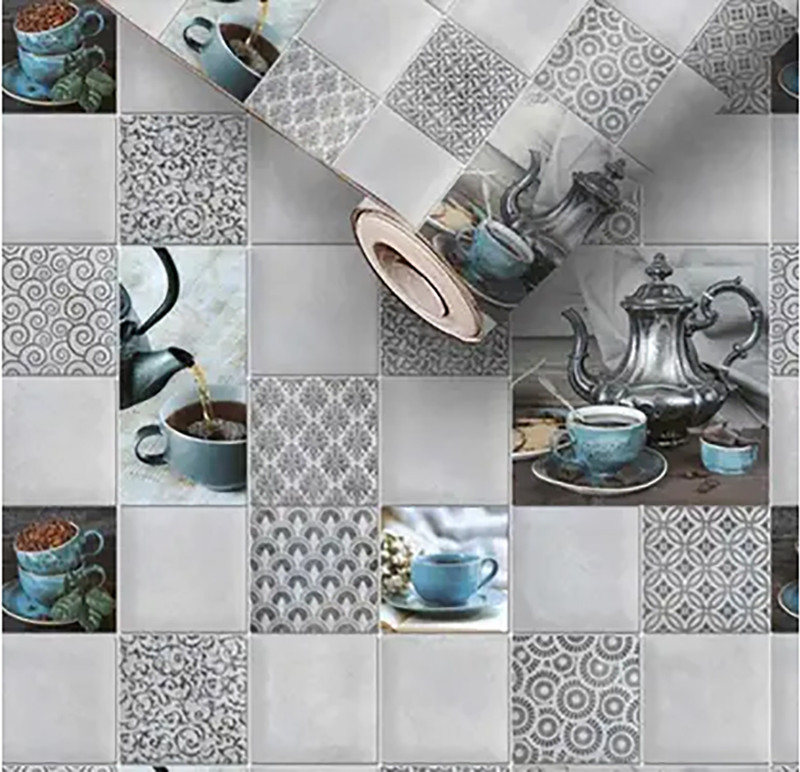 AGREEV ART 127 cm x 40 cm Waterproof Classics Vinyl Wallpaper(Multicolor, Pack of 5)