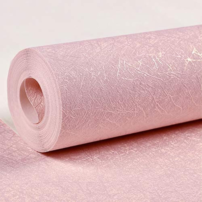 KAAF 200 cm x 45 cm Waterproof Decorative Vinyl Wallpaper(Pink)