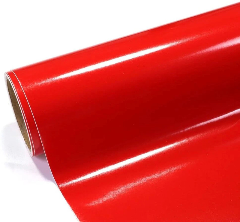 VELLUMTRO 60 cm x 152 cm Waterproof Decorative Vinyl Wallpaper(Red)