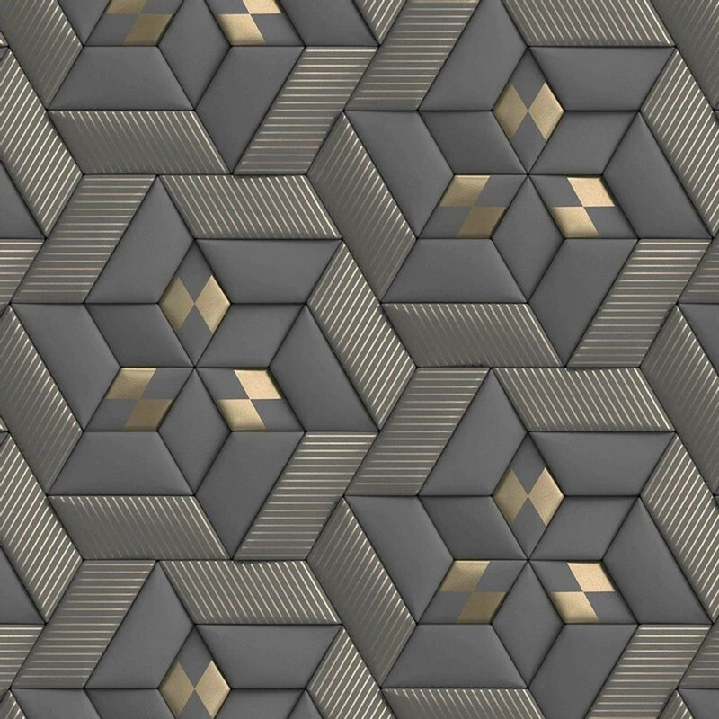 ELUXIA 300 cm x 45 cm Waterproof Decorative Vinyl Wallpaper(Grey)