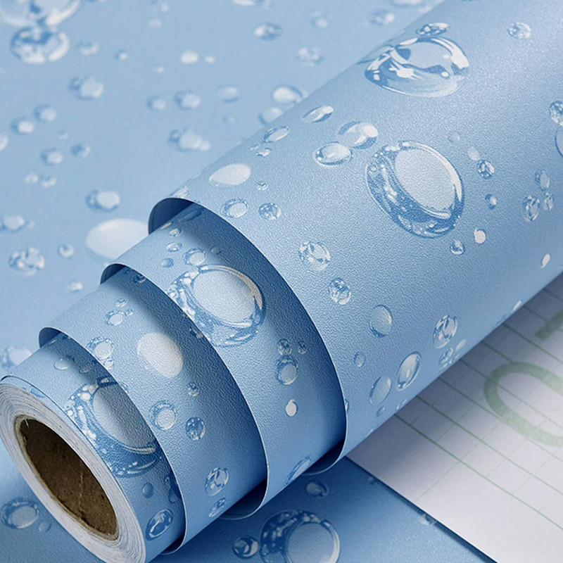 NuWallpaper 250 cm x 45 cm Waterproof Floral & Botanical Vinyl Wallpaper(Blue)