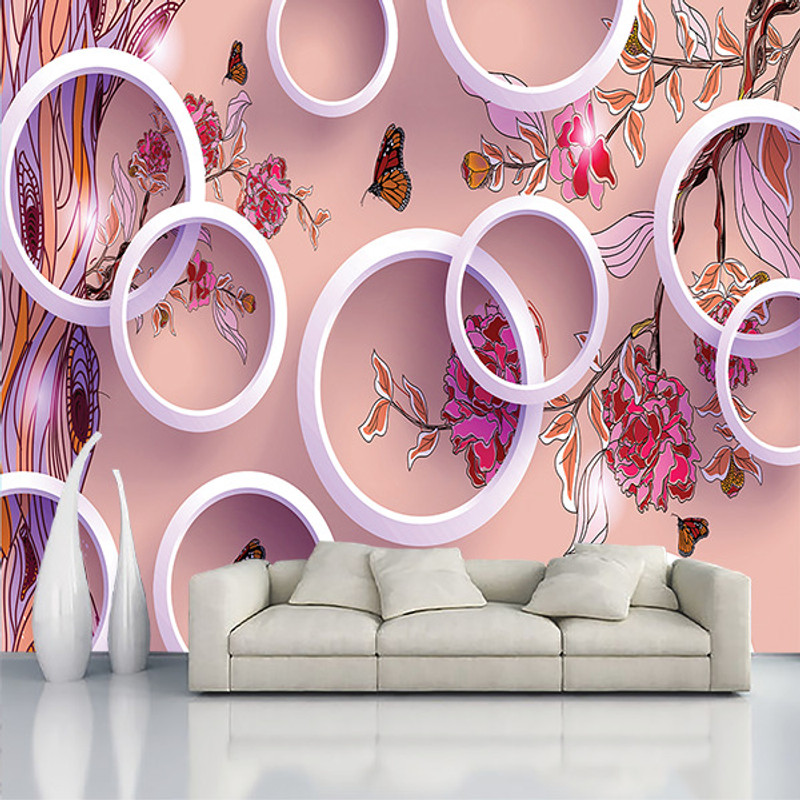 Asprintsolution 41 cm x 153 cm Waterproof Abstract Vinyl Wallpaper(Multicolor)