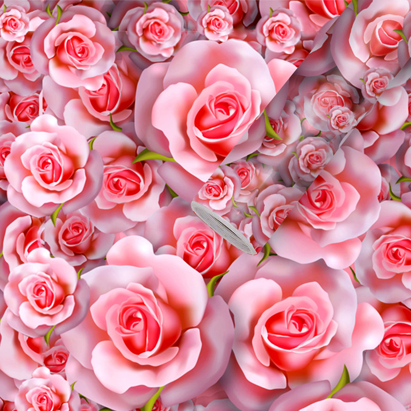 ADM 240 cm x 40 cm Waterproof Nature Vinyl Wallpaper(Pink)