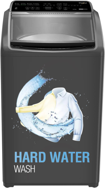 Whirlpool 8 kg 5 Star Magic Clean and Digital Display Fully Automatic Top Load Washing Machine Grey(MAGIC CLEAN ELT 8.0 GREY 10YMW)