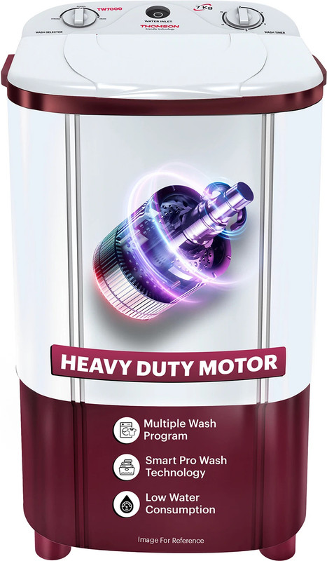 Thomson 7 kg Washer only Red, White(TW7000)