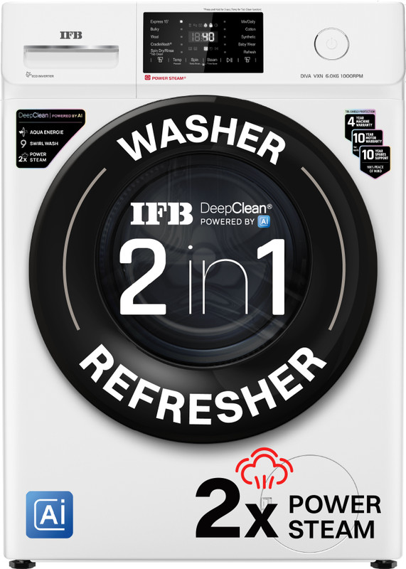 IFB 7 kg 5 Star White, Black
