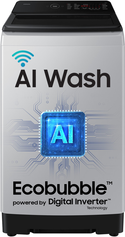 Samsung 10 kg 5 Star, AI Wash, AI Energy Mode, Wi-Fi, Ecobubble, AI VRT+, Soft Closing Door, Digital Inverter Fully Automatic Top Load Washing Machine Grey(WA80F10E2LTL)