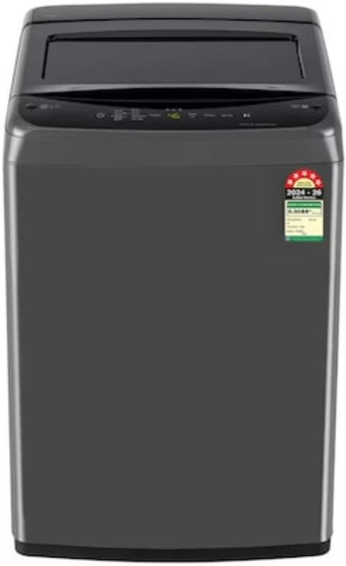 LG 7 kg 5 Star, Smart Inverter Technology, TurboDrum, Smart Diagnosis with Soft Closing Door Fully Automatic Top Load Washing Machine Black(T70VBMB1Z)