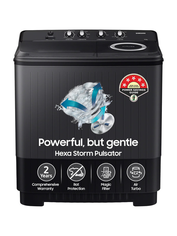 Samsung WT11A4260GD/TL 11.5 kg Top load Semi-automatic Washing Machine