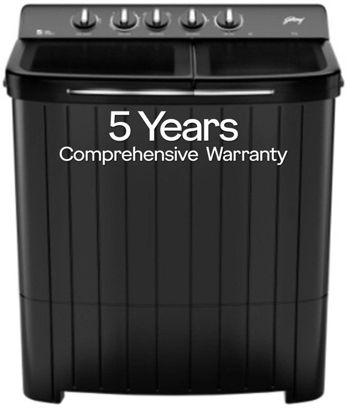 Godrej 10 kg Semi Automatic Top Load Washing Machine Grey(WM WS EDGE RIO 100 5.0 TB3 SI GR)