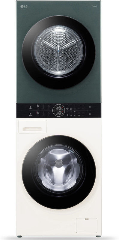 LG 13 kg WashTower, AI Direct Drive & DUAL Inverter Heat Pump, Wi-Fi, Steam Fully Automatic Front Load Washing Machine with In-built Heater Multicolor(FWT1310BG)