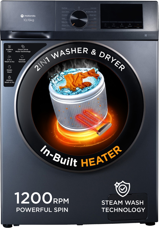MOTOROLA MTWD1005NHNJG 10 kg Washing Machine