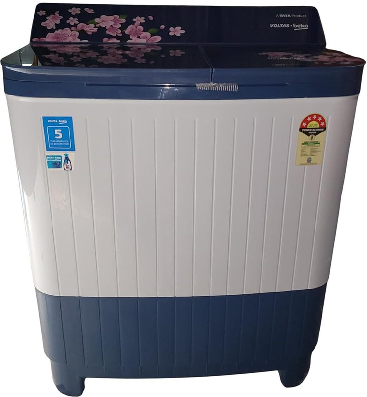 Voltas Beko 8 kg Semi Automatic Top Load Washing Machine Blue(WTT80)