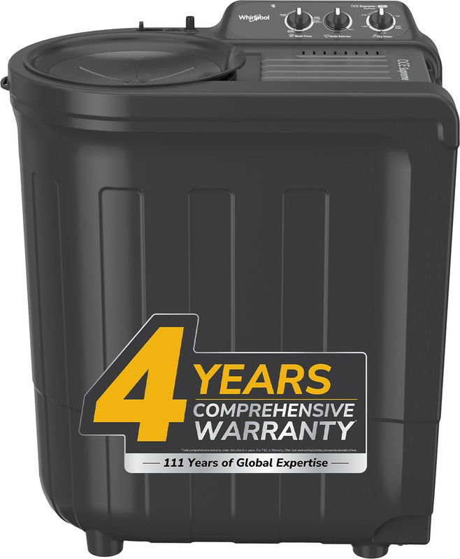 Whirlpool 7 kg 5 Star with Ace Wash Station, 1400 RPM Speed and Rust Proof Semi Automatic Top Load Washing Machine Grey(MAGIC CLEAN 7.0 GREY DAZZLE (5YR))