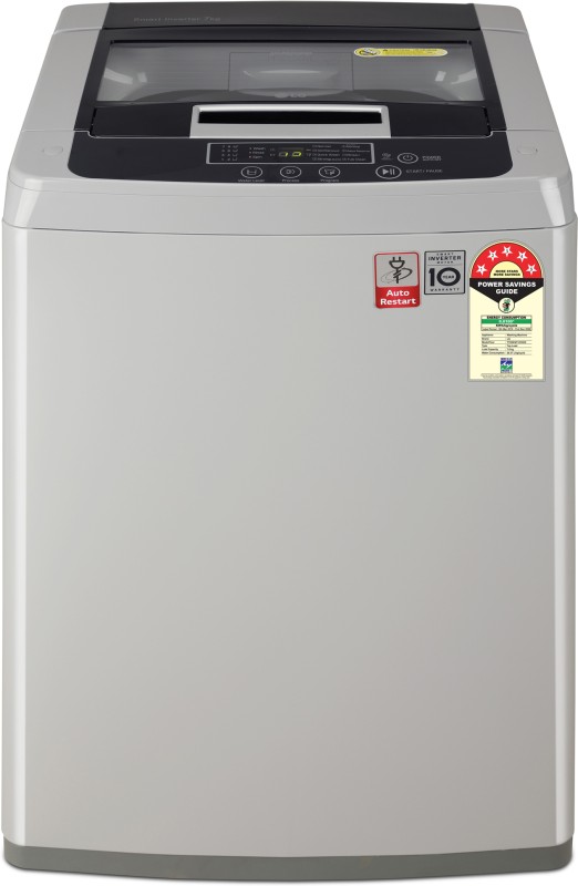 LG 7 kg with Smart Diagnosis and Smart Inverter Fully Automatic Top Load Silver(T70SKSF1Z)