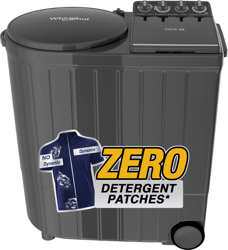 Whirlpool 11 kg 5 Star with Auto Restart, End of Cycle Buzzer and Faster Drying Semi Automatic Top Load Washing Machine Black, Grey(ACE XL 11 DMIX GRAPHITE GREY (10YR))