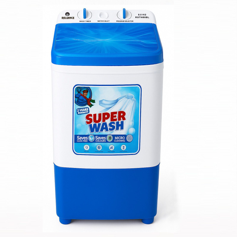 Reliance 8 kg Washer only Blue(RSTW80BL - 20 Min Soak Function & 15 Min Wash)