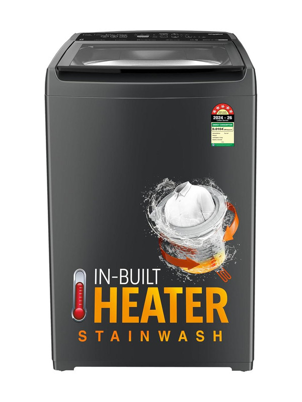 Whirlpool 8 kg Fully Automatic Top Load Washing Machine with In-built Heater Grey(MAGIC CLEAN PRO SW H 8 KG GREY 10YMW)