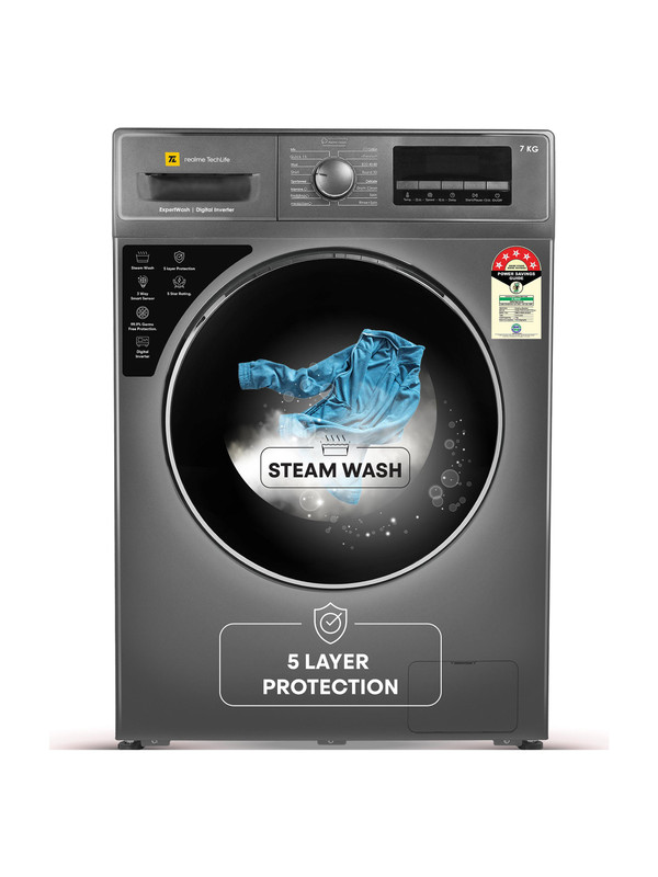 realme TechLife RMFL705NHIJB 7 kg Front load Fully automatic Washing Machine