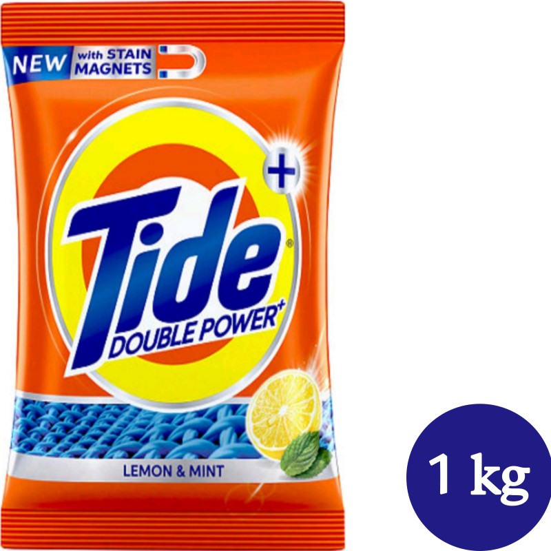 Tide Plus Double Power Detergent Washing Powder Lemon & Mint 6kg + 2kg FREE