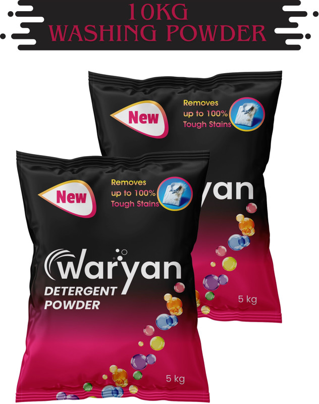 WARYAN Detergent Powder 10 kg | Removes Tough Stains Detergent Powder (Fresh)(10 kg)