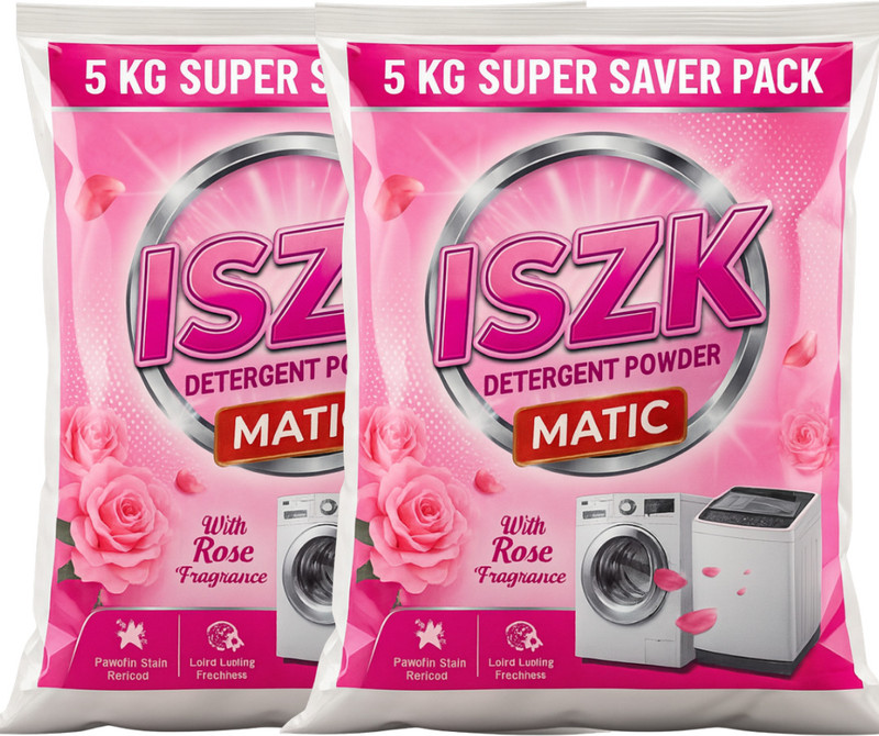 ISZK Detergent Powder 10kg GentleCare Laundry Powder – Soft On Fabrics Detergent Powder(10 kg)