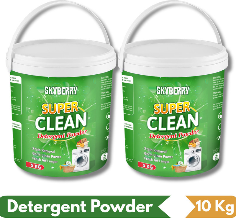 skyberry Detergent Powder for Deep Clean and Fresh Smell, for All Clothes Detergent Powder(10 kg)