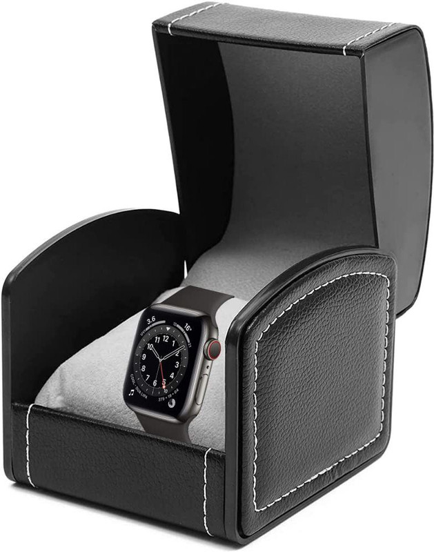 Crysendo Luxury Aple Watch Storage Gift Box Watch Box(Black, Holds 1 Watch)