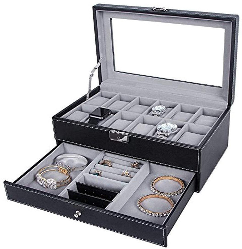 SeaRegal Watch Box for Men ,women Watch Box(Multicolor, Holds 6 Watches)